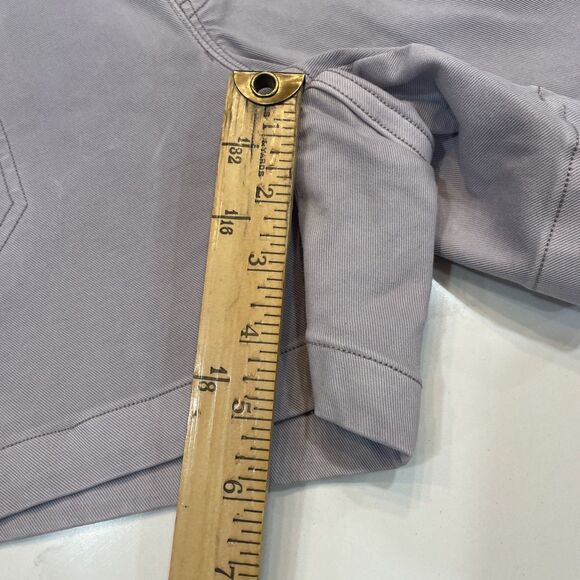 SPANX STRETCH 4” TWILL SHORTS Mauve Blush pull on slimming casual chino S - Picture 12 of 12